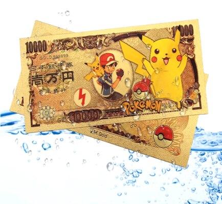Pozlacená bankovka Pokemon - plaketa - 1 (MA18)