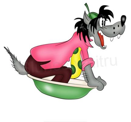 Samolepky na auto wolf well, vlk, jen počkej zajíci číslo 1 (E487)