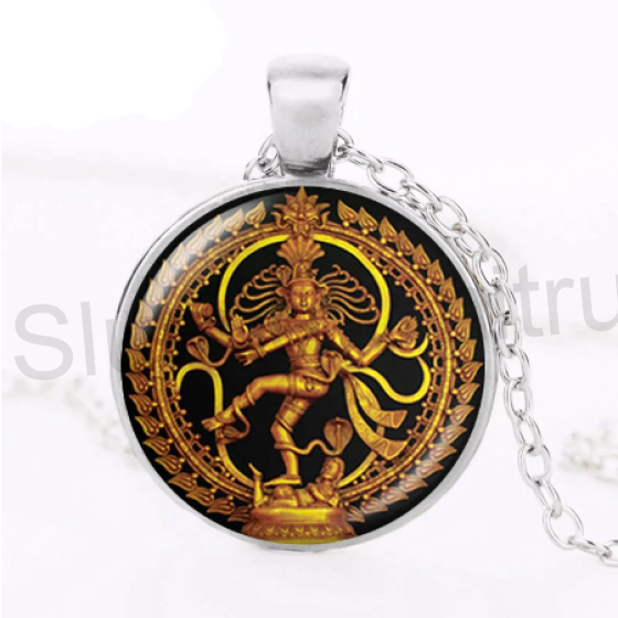 Náhrdelník s přívěškem Zlatý Buddha Shiva (BD461)
