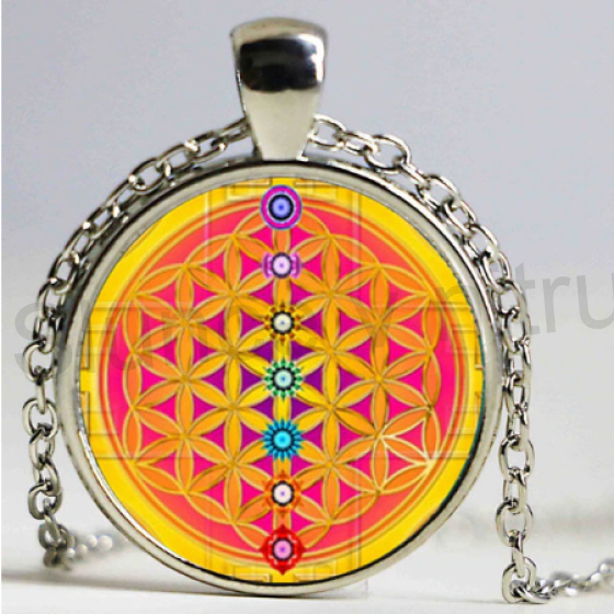 Náhrdelník s přívěškem Mandala (BD476)