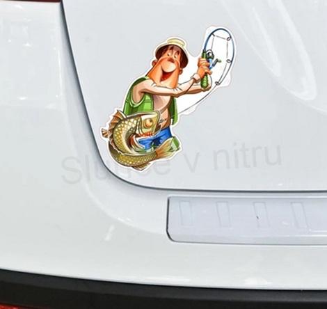 Samolepky na auto pro rybáře (E491)
