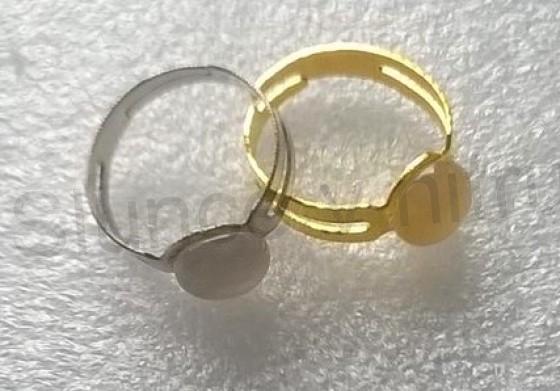 Nastavitelný minerální prsten kříšťál (X716)