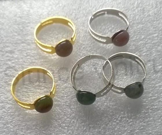 Nastavitelný minerální prsten achát (X717)