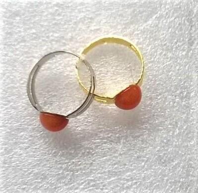 Nastavitelný minerální prsten jadeit (X727)