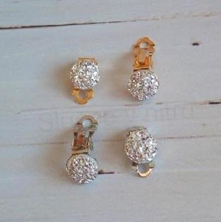 Náušnice klipsy stříbrná měnicí (BB600)