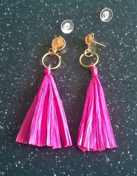 Puzetové dlouhé náušnice originální (BB608)