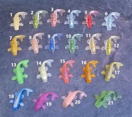 Orgonitové rybky (kapři) ve 3D 6,1x3,6x1,9 cm (PP159)