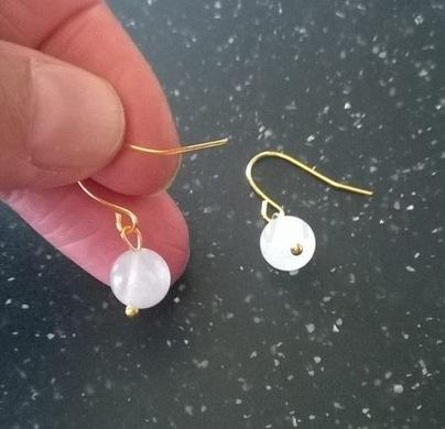 Minerální náušnice jadeitové (X793)