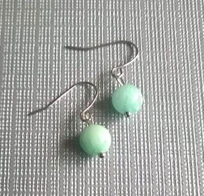 Minerální náušnice nefritové (X800)