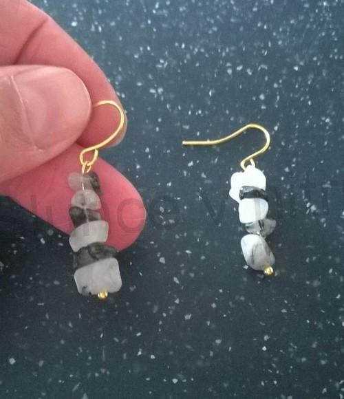 Minerální náušnice Turmalínové (X810)