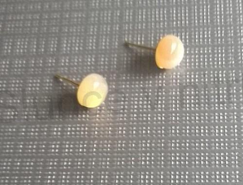 Puzetové náušnice achátové 8 x 8 mm (X821)