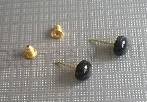 Puzetové náušnice aventurínové 8 x 8 mm (X830)