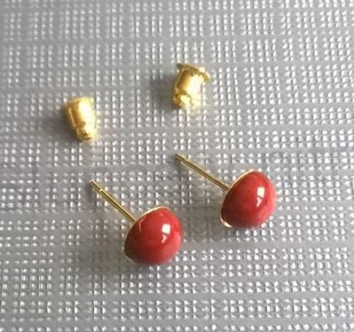 Puzetové náušnice jaspisové (X838)