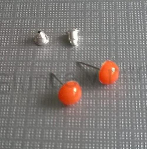 Puzetové náušnice jadeitové (X847)