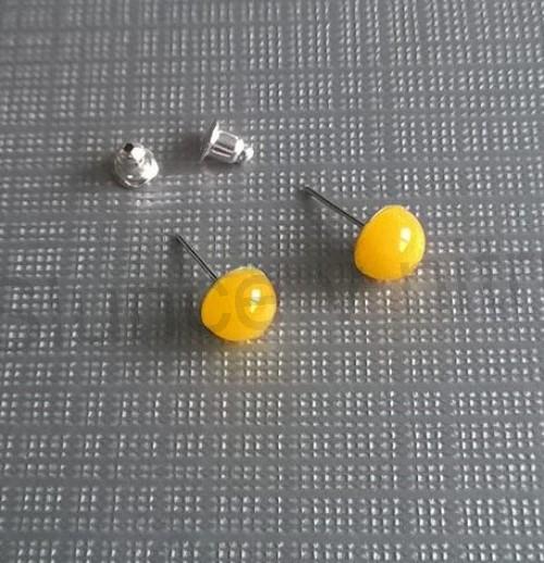 Puzetové náušnice jadeitové (X848)