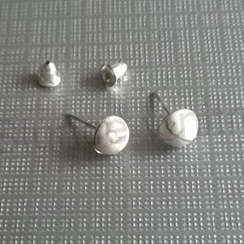 Puzetové náušnice magnezit (X851)