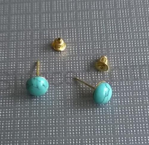 Puzetové náušnice tyrkenit (X856)