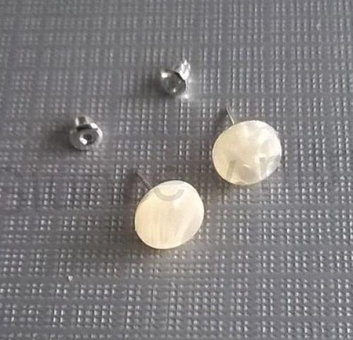 Puzetové náušnice syntetický opál (BB625)