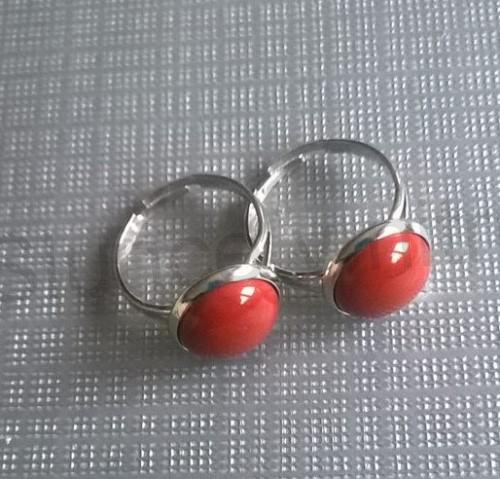 Nastavitelný minerální prsten jaspis, velikost 52, minerál 12 mm (X902)