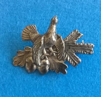 Odznak - myslivecká brož s dubem a žaludy (ME14)