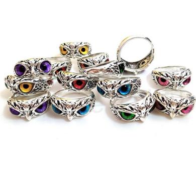 Nastavitelný prsten Sova zelená (BP375)