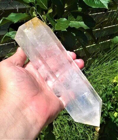 Křišťálová broušená špice s duhami 796 g (Brazílie) (X1067)