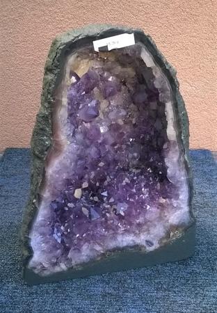 Ametyst geoda s kalcitem 15,3 Kg (Brazílie) (X1115)