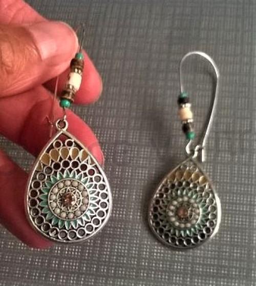 Dlouhé etnické náušnice Bohemia (BB650)