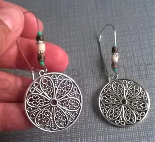 Dlouhé etnické náušnice Bohemia (BB656)