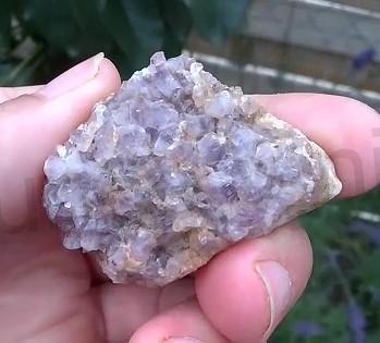 Ametyst drúza v živci 31,5 g (Česká Republika) (X1140)