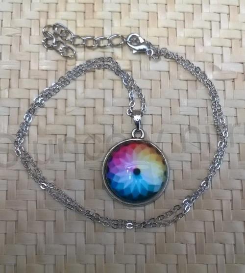 Náhrdelník s přívěškem mandala (BD525)