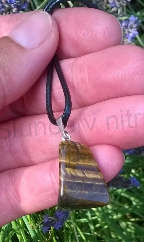 Náhrdelník přívěšek s tygřím okem (X1188)