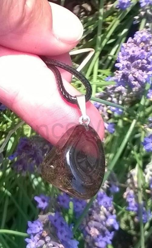 Náhrdelník přívěšek se záhnědou (X1189)