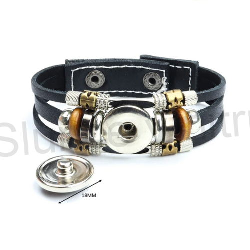 Kožený templářský náramek (BC531)