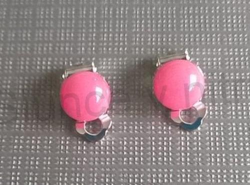 Minerální náušnice klipsy Rodonitové 18,1 x 10 mm (X1198)