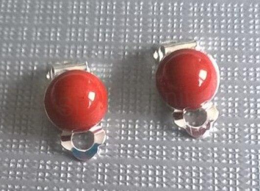 Minerální náušnice klipsy Jaspisové 18,1 x 10 mm (X1199)