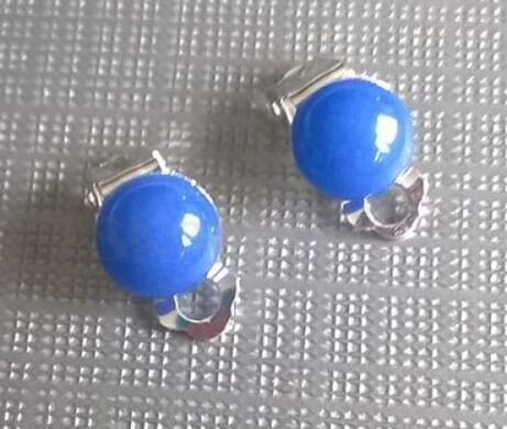 Minerální náušnice klipsy křemen 18,1 x 10 mm (X1201)