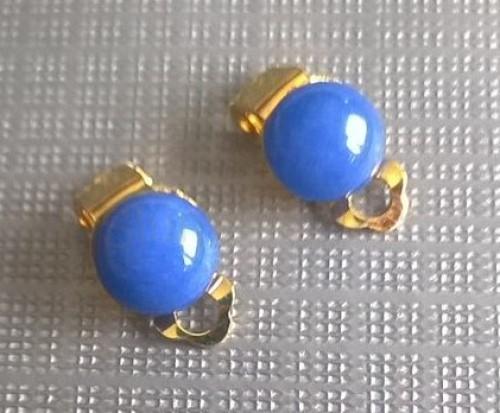 Minerální náušnice klipsy křemen 18,1 x 10 mm (X1202)