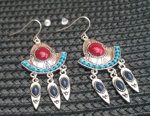 Dlouhé etnické náušnice Bohemia (BB668)