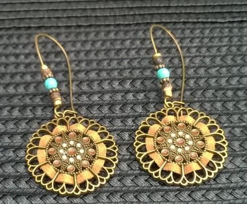 Dlouhé etnické náušnice Bohemia (BB672)