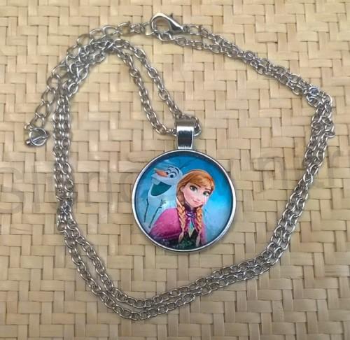 Náhrdelník s přívěškem Anna a Olaf ledové království (BD561)