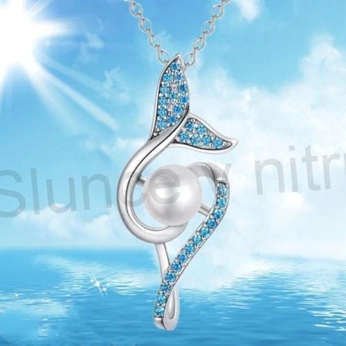 Náhrdelník mořská víla s krystaly (BD562)