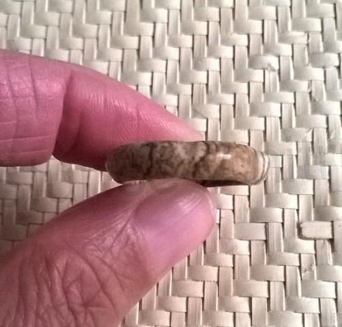 Minerální prsten jaspis, velikost 47 (X1207)