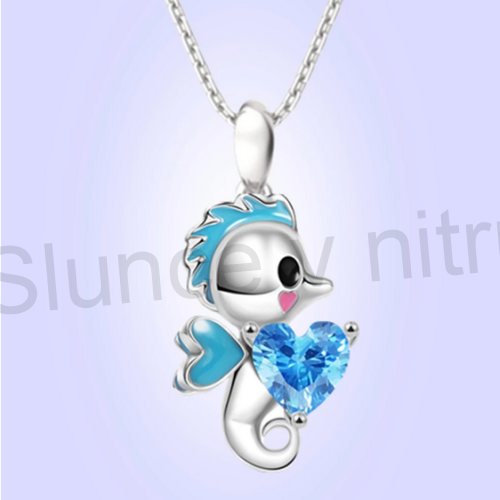 Náhrdelník s přívěškem mořský koník (BD574)