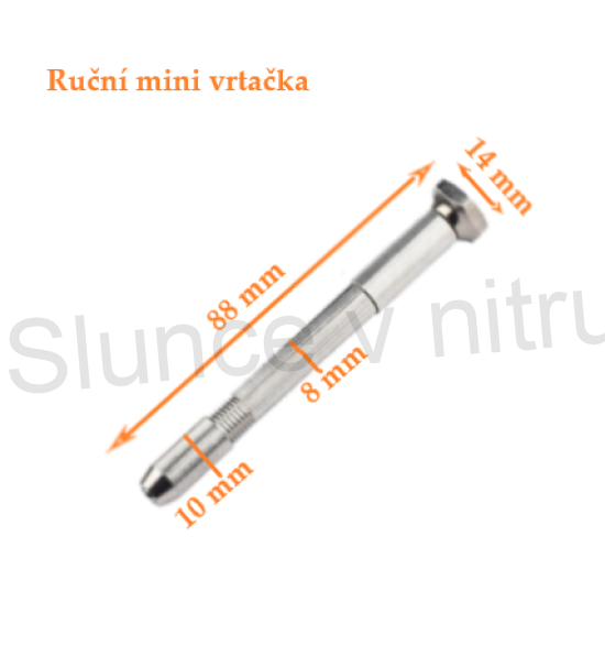 Ruční mini Vrtačka + sada 10 vrtáků (L8)