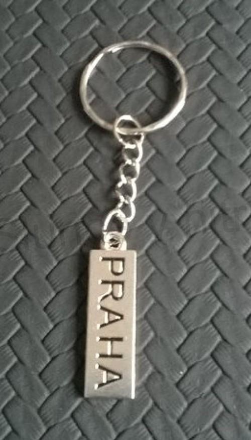 Klíčenka, přívěšek na klíče znak  Česká Republika Praha (H348)