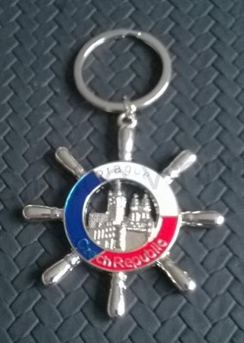 Klíčenka, přívěšek na klíče kormidlo  Česká Republika Prague CzechRepublik (H351)