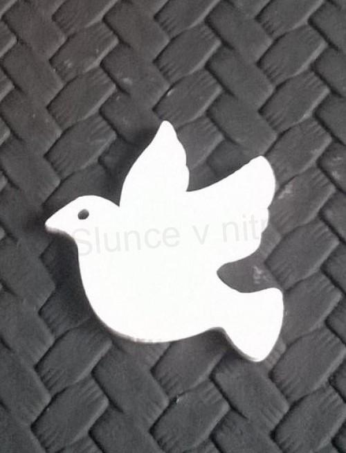 Dřevěné výřezy - ozdoba holubička, ptáček (V37)