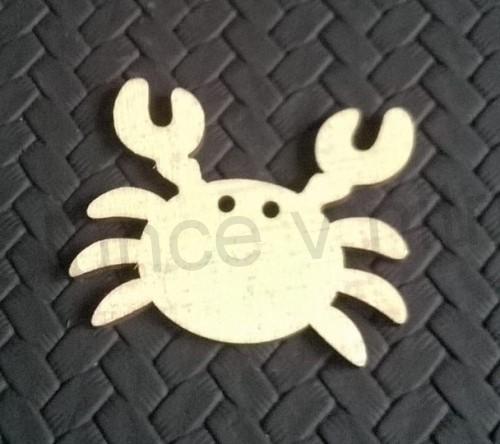 Dřevěné výřezy - ozdoba krab, zvířátko (V48)