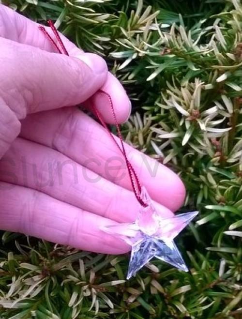 Závěsná ozdoba hvězda, hvězdička 5 ks (V54)